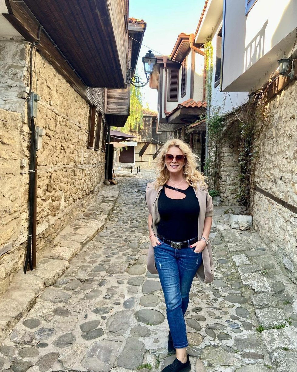 Lucie Benešová na dovolené v Bulharsku