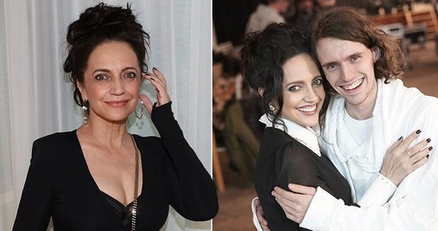 Lucie Bílá a syn Filip