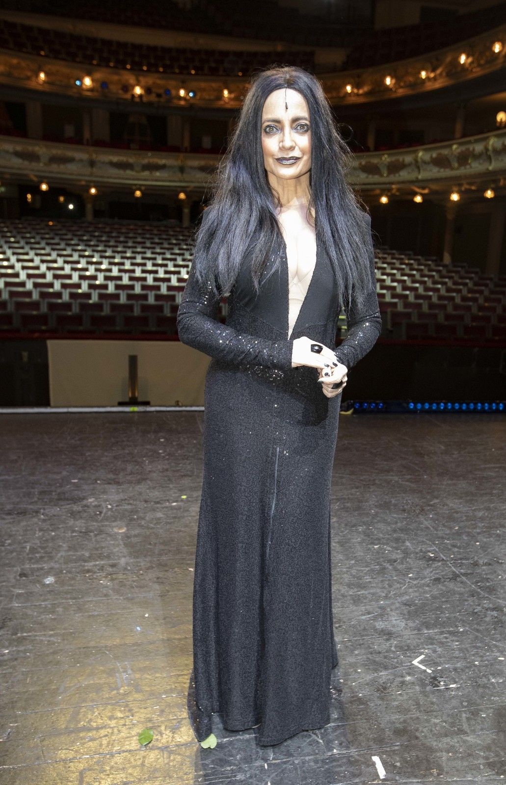 Lucie Bílá na obnovené premiéře muzikálu The Addams Family.