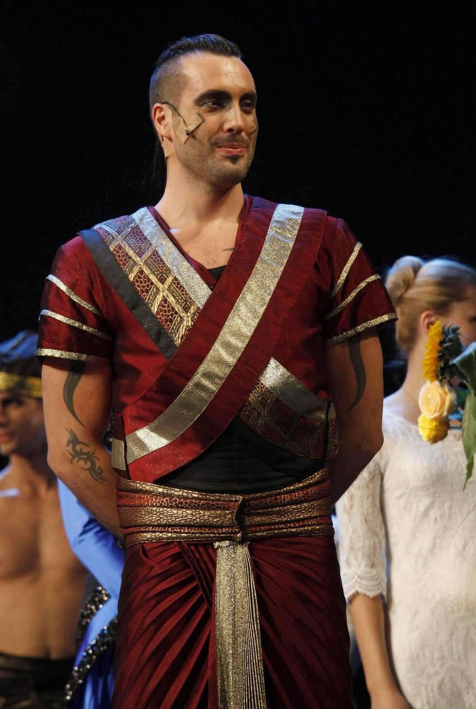 Noid v roli kapitána Radamese v muizikálu Aida.