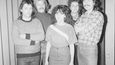 Fotografie z roku 1984 se skupinou Rock Automat. Byla to první kapela, se kterou Lucie Bílá zpívala.