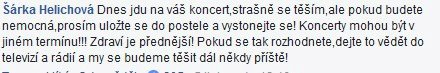 Rozpolcené reakce fanoušků Lucie Bílé na zrušené koncerty