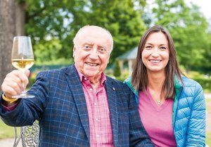 Lucie Gelemová a Felix Slováček oslavili šesté výročí.