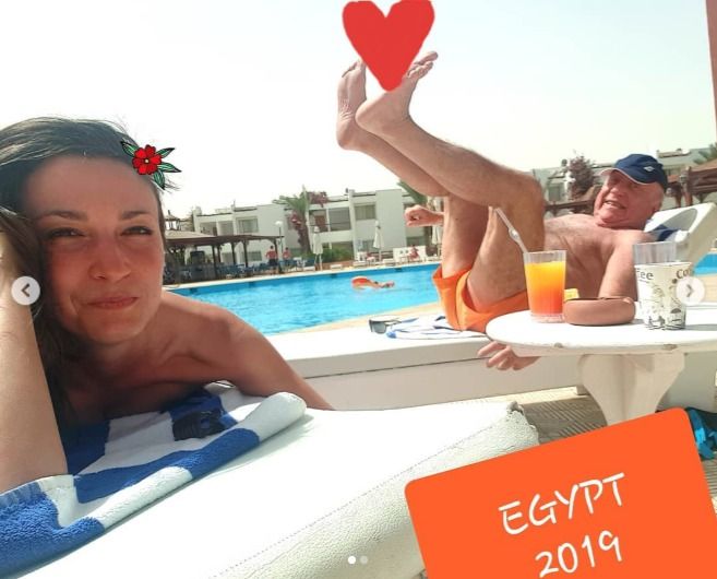 Lucie Gelemová a Felix Slováček v Egyptě