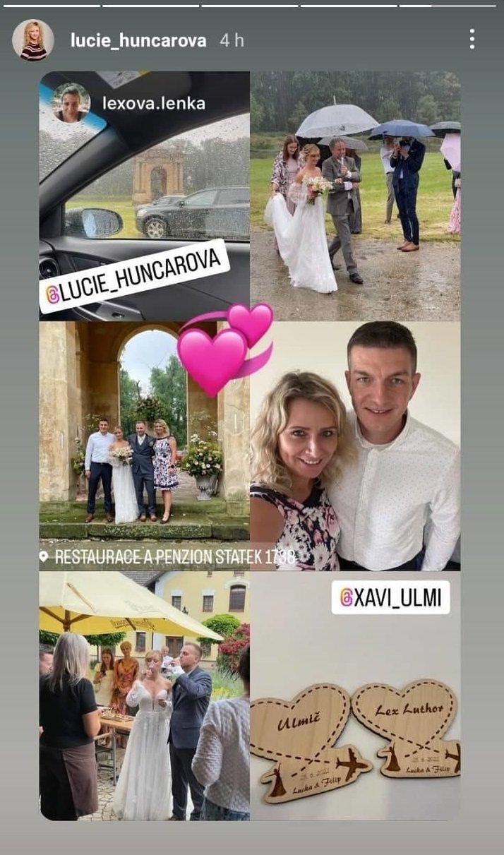 Lucie Hunčárová se vdala.