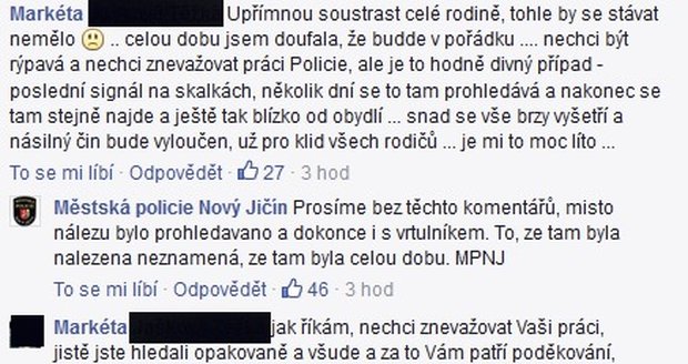 Městská policie potvrdila, že místo, kde byla Lucka nalezena, se už jednou prohledávalo.