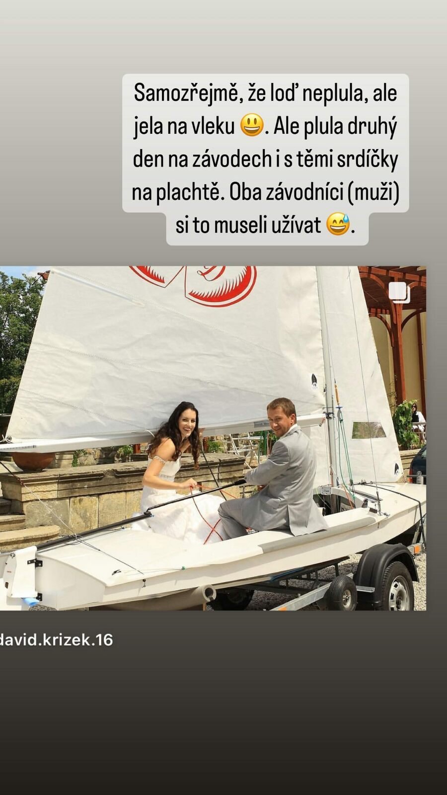 Lucie Křížková s manželem oslavili 14 let od svatby.