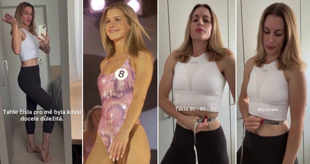 Lucie Křížková odtajnila své míry 23 let od Miss