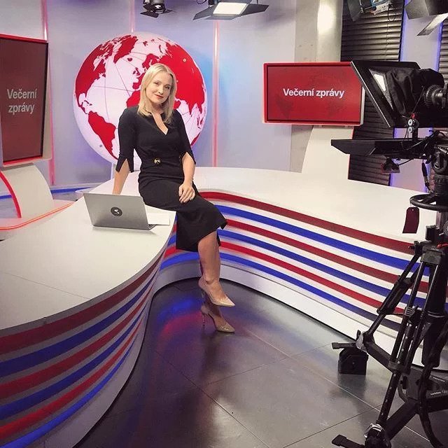 Moderátorka CNN Prima News Lucie Hrdličková, dnes Ptáčková