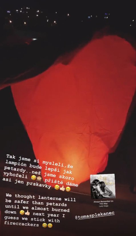 Tomáš Plekanec pouštěl lampion