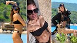 Nejvíc sexy fanynka! Lucie Šlégrová na dovolené žije hokejem