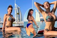 Vnadná Lucie Šlégrová u moře: Sexy křivky v Dubaji!