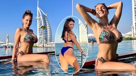 Vnadná Lucie Šlégrová u moře: Sexy křivky v Dubaji! 