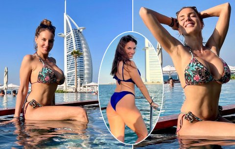 Vnadná Lucie Šlégrová u moře: Sexy křivky v Dubaji! 