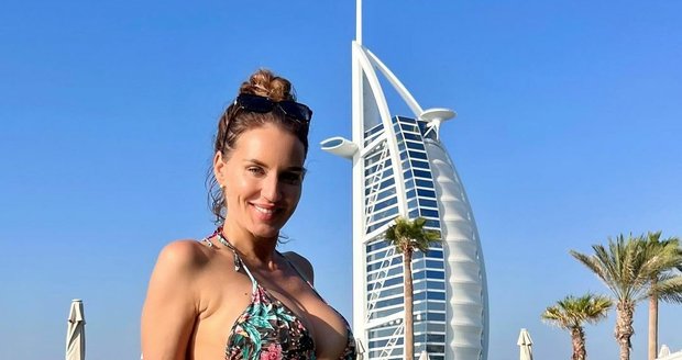 Lucie Šlégrová během prosincové dovolené v Dubaji