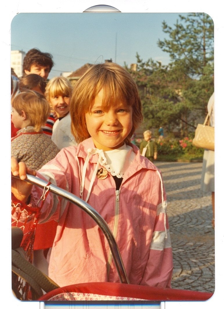 Lucie Vondráčková jako malá holčička.