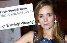Lucie Vondráčková nemile překvapila: Varuje své fanoušky!