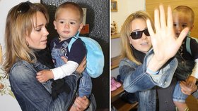 Lucie Vondráčková bere na akce syna Matyáše, pak ale nechce, aby ho novináři fotili.