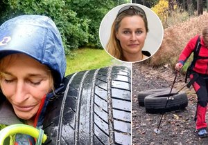 Lucie Výborná trénuje s pneumatikami
