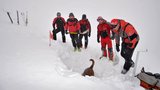 Nový sníh zvýšil nebezpečí lavin v Krkonoších. Ženou se další přeháňky, sledujte radar Blesku