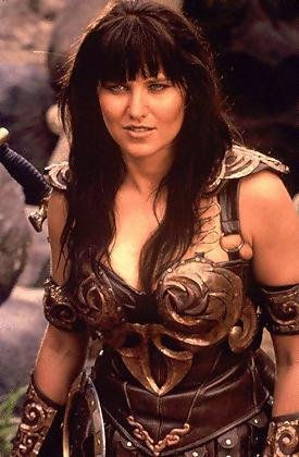 Lucy Lawless jako slavná Xena