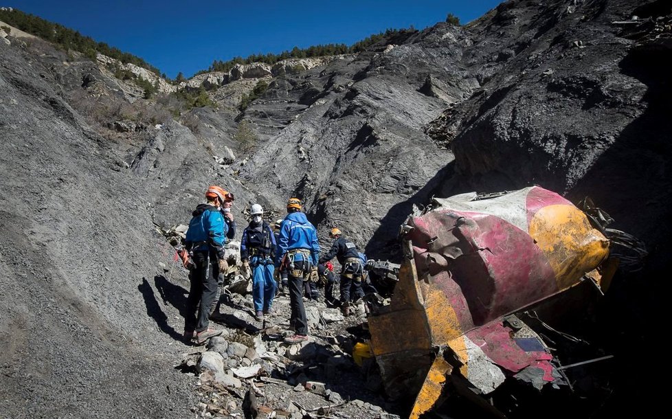 Trosky letounu Germanwings