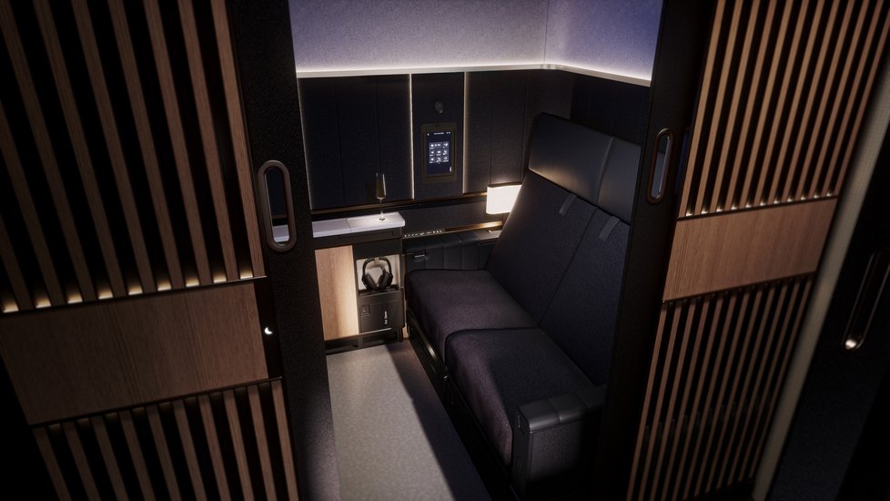 Cestující první třídy společnosti Lufthansa budou mít pro sebe vlastní &#34;apartmá&#34;.
