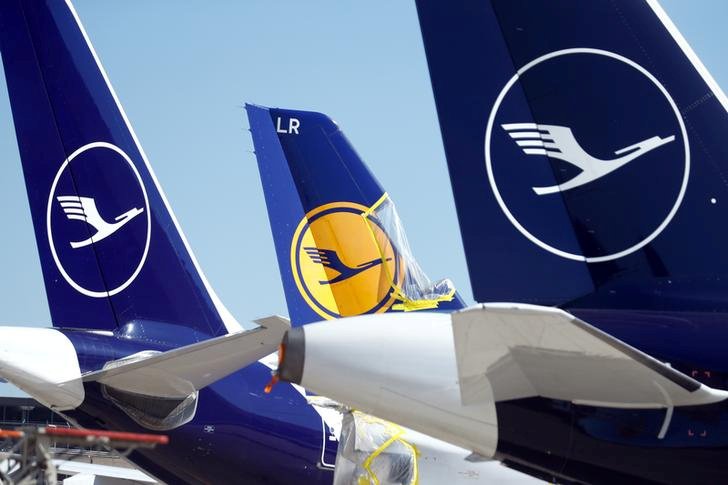 Letadla společnosti Lufthansa odstavená kvůli koronavirové krizi