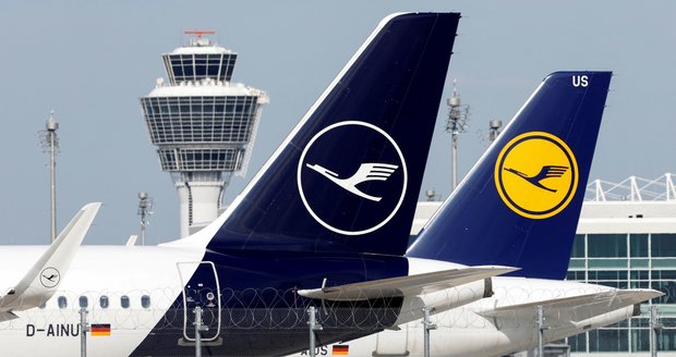 Letecká společnost Lufthansa.