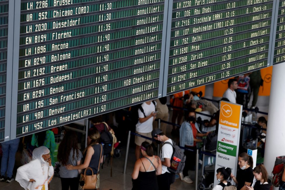 Letecká společnost Lufthansa.