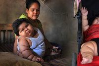 Nejtěžší dítě světa: Chlapec váží v 10 měsících 28 kg. Je takový z mateřského mléka, myslela si matka