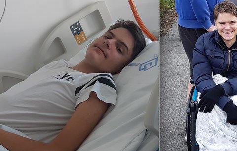 Lukáš (17) trpí spinální atrofií: Sám se nemůže ani najíst, rodina nutně potřebuje auto