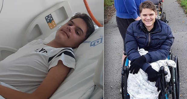 Lukáš (17) trpí spinální atrofií: Sám se nemůže ani najíst, rodina nutně potřebuje auto