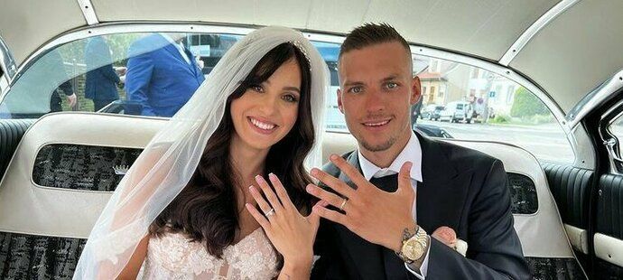 Krásná svatba slovenského fotbalisty Lukáše Haraslína