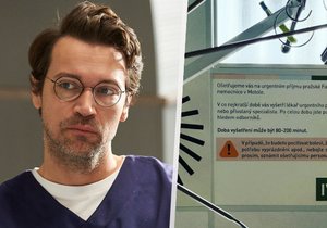 Seriálový doktor Hejlík skončil v nemocnici.