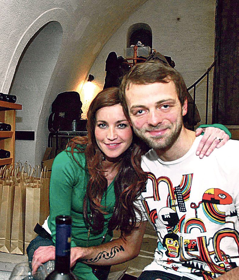 Lukáš Langmajer s manželkou Lucií