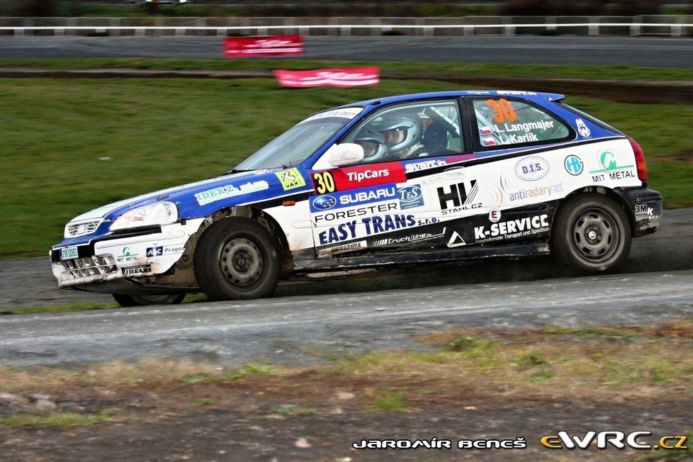 Na Pražském rallyesprintu 2013 se ukázal s Hondou Civic Vti 1400.