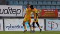 Lukáš Moudrý a Ousmane Sambou slaví výhru Jihlavy v Ústí nad Labem