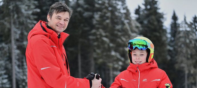 Syn kanoisty Lukáše Pollerta se dal na sjezdové lyžování