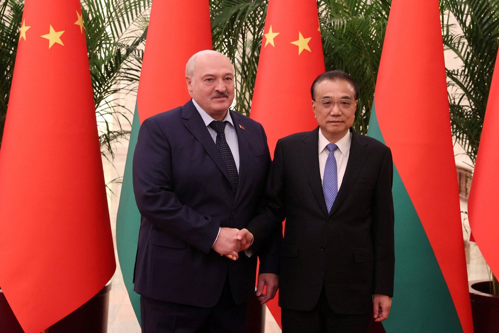 Běloruský prezident Lukašenko v Pekingu (1.3.2023)