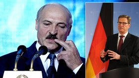 Běloruský prezident Lukašenko (vpravo) se ostře obul do šéfa německé diplomacie