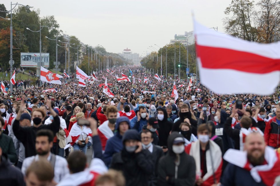 Protesty proti Alexandru Lukašenkovi