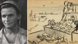 Od výcviku až po Den D: Mladý voják zachytil na skicách hrůzy 2. světové války
