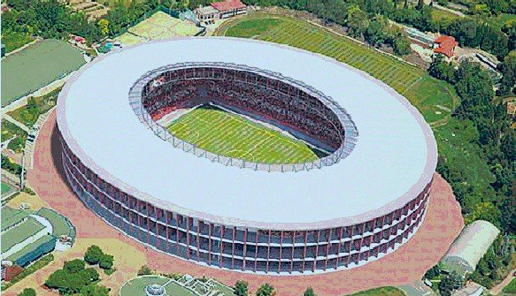 Jeden z plánů na nový stadion v Brně