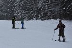 Na Šumavu vyrazili první lyžaři.