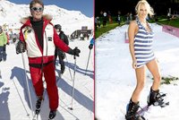 Venku přituhuje: Celebrity opět na sněhu