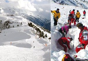 Česká lyžařka strhla v Rakousku lavinu. Zůstala zavalená, záchranáři ji našli živou. (ilustrační foto)
