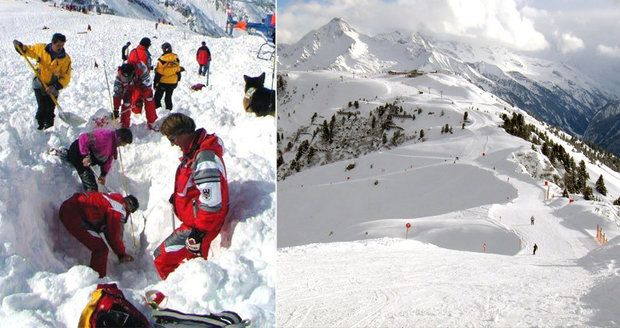 Češka strhla lavinu v Rakousku: Boty trčící ze sněhu jí zachránily život