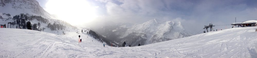 Lyžování v alpském středisku Obertauern