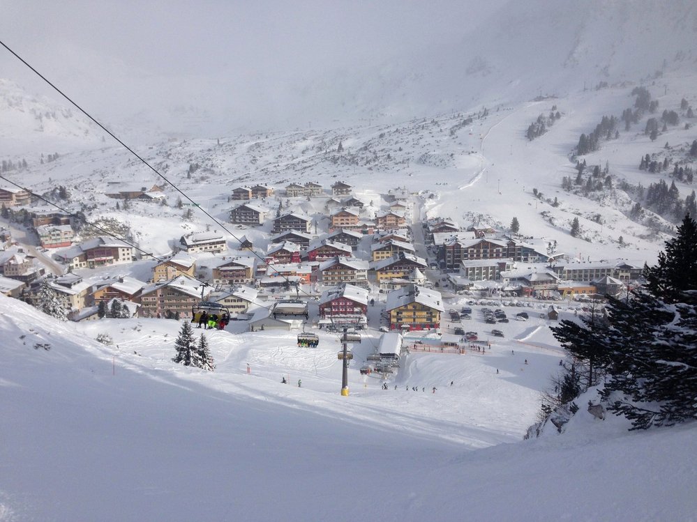 Lyžování v alpském středisku Obertauern